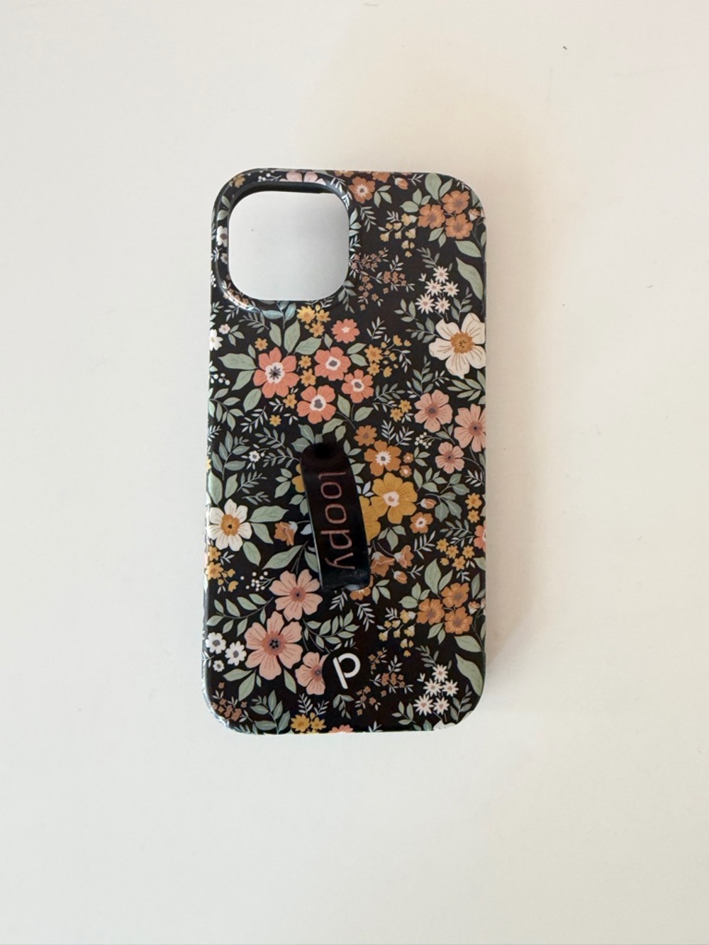 Loopy Phone Cases with Pouches - Black Floral, Pink, Clear - Picture 5 of 10